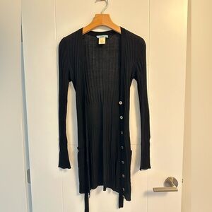 Marciana ribbed/knit long cartigan size XS